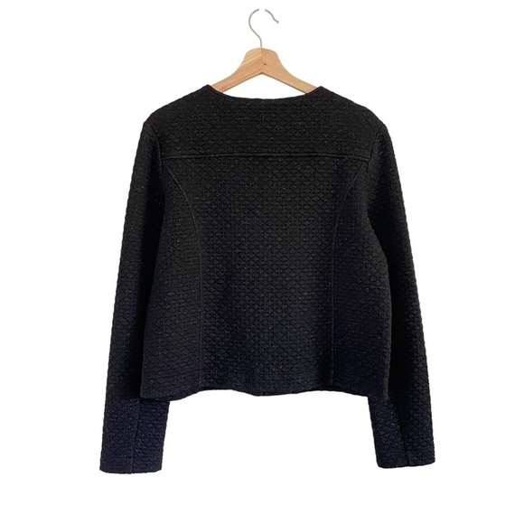 NWT Lyssé Devoe Quilted Tailored Moto Jacket Heather Black Large - Picture 7 of 16